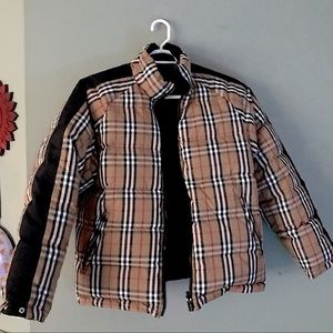BURBERRY mens reversible puffer jacket